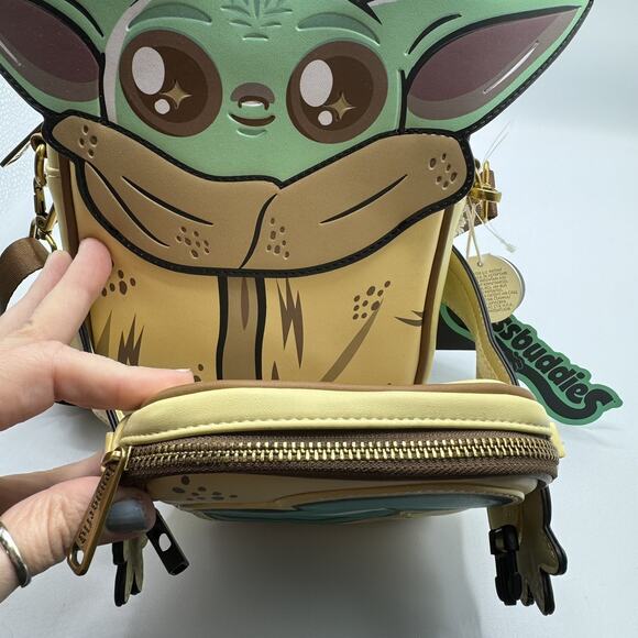 Star Wars Loungefly Limited Edition The Mandalorian Grogu Crossbody Bag Hard Tag - Picture 8 of 11